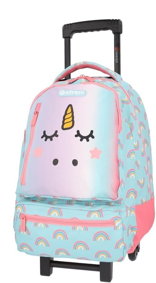Kit Conjunto 4 Pcs Mochila Carrinho