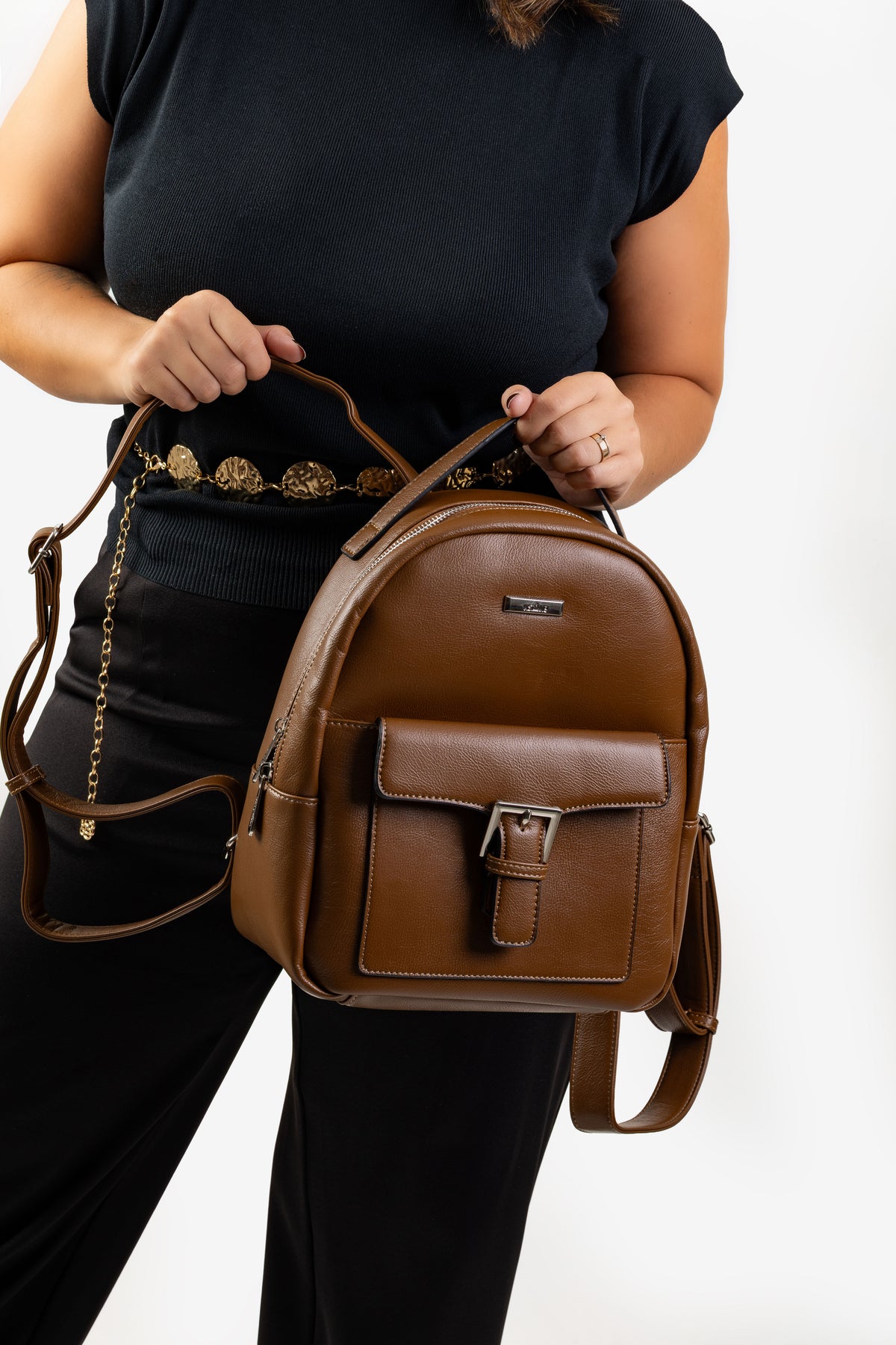 Bolsa Mochila Feminina Piemonte Poliuretano