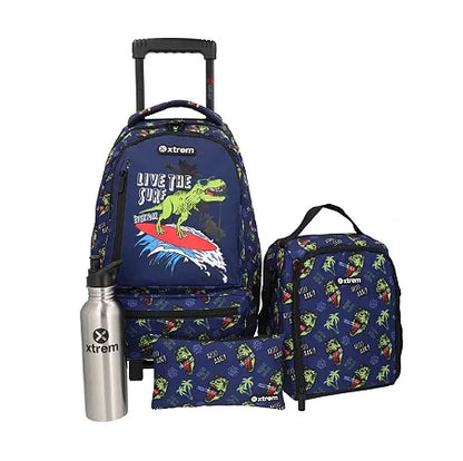 Kit Conjunto 4 Pcs Mochila Carrinho